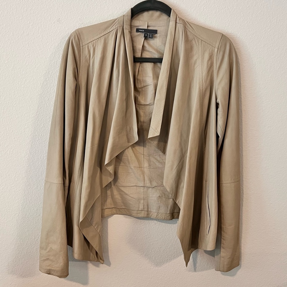 VINCE WOMEN’S LEATHER JACKET size S